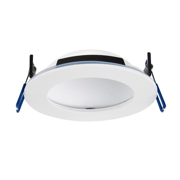 Saxby 102671 OrbitalPRO 4CCT (Colour Changing) Waterproof, Fire rated  12W Dimmable Downlight - Matt White