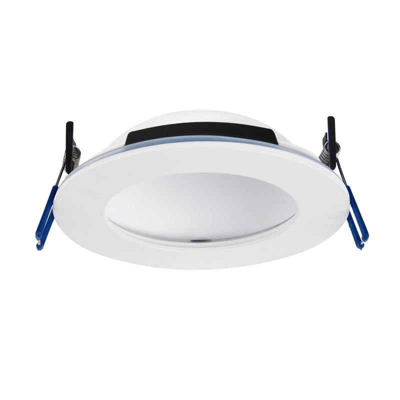 Saxby 102671 OrbitalPRO 4CCT (Colour Changing) Waterproof, Fire rated  12W Dimmable Downlight - Matt White