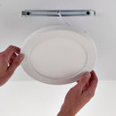 Saxby 108743 StratusDISC adjustable CCT IP44 18W Downlight - Matt White