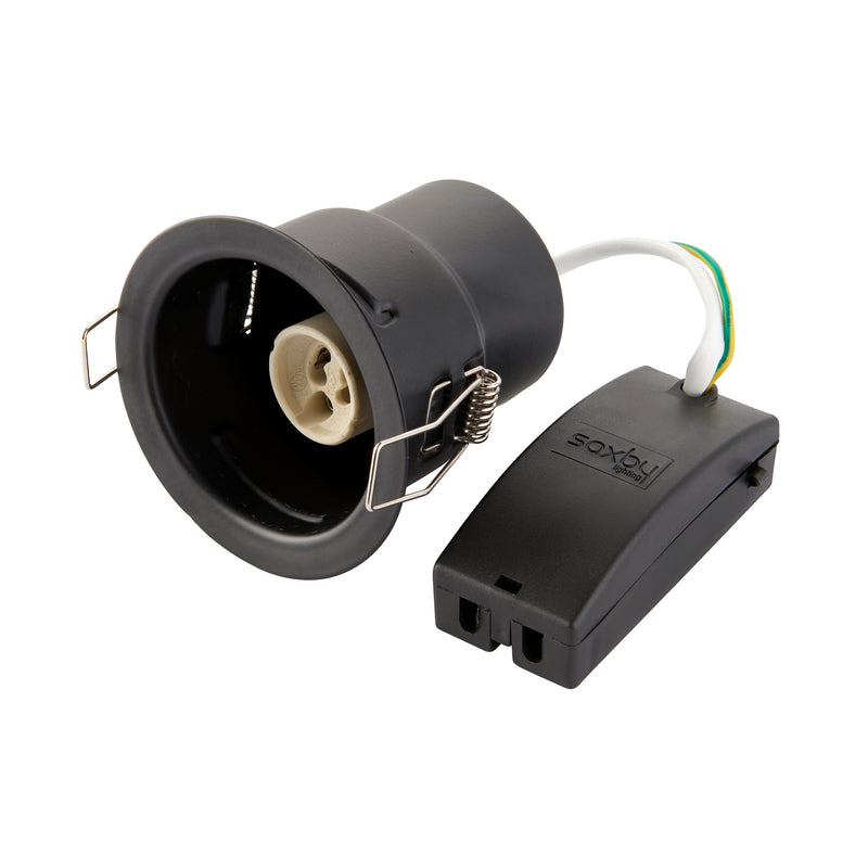 Saxby ShieldONE Tilt, Fire Rated, Dimmable GU10 Downlight  Fully Adjustable Polished Chrome