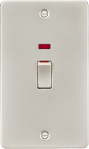 Knightsbridge MLA FP82MNPL 45A DP Switch with Neon (2G size) - Pearl