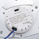 Saxby 110968 CORE, Microwave + Emergency, Tri Wattage (8/12/15W), Color Changing (CCT), Waterproof (IP65), Outdoor/Indoor Bulkhead/Light Fitting for Homes & Offices