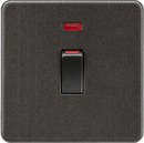 Knightsbridge MLA Screwless SF81MNSB 45A DP Switch with Neon (1G size) - Smoked Bronze