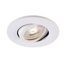 Saxby ShieldONE Tilt, Fire Rated, Dimmable GU10 Downlight  Fully Adjustable Matt White