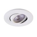 Saxby ShieldONE Tilt, Fire Rated, Dimmable GU10 Downlight  Fully Adjustable Matt White