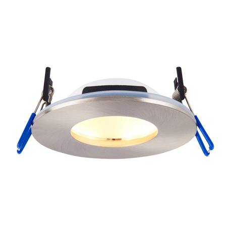 Saxby 112543 OrbitalPRO 4CCT (4-Colour Changing) Satin Nickel (Brushed Steel) Waterproof (IP65) Downlight