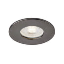 Saxby 109806 ShieldONE IP65 Fire-Rated Dimmable Recessed Matt black Downlight with Multiple Bezel Options - 75mm cut hole