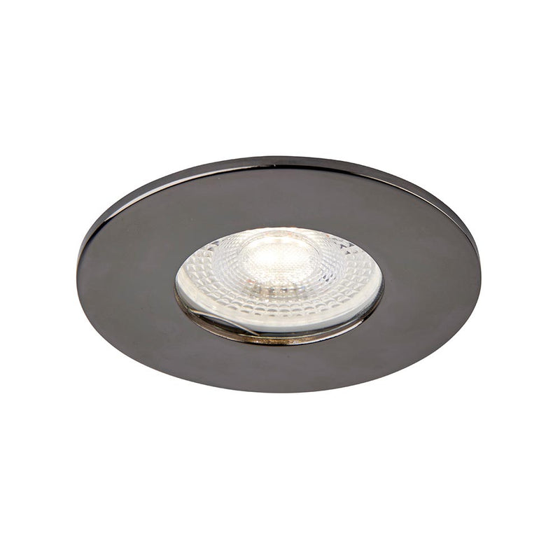 Saxby 113320 ShieldONE IP65 Fire-Rated Dimmable Recessed Downlight with Multiple Bezel Options - Pack of 10