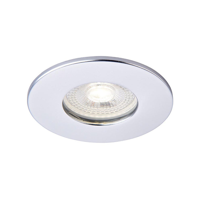 Saxby 113320 ShieldONE IP65 Fire-Rated Dimmable Recessed Downlight with Multiple Bezel Options - Pack of 10