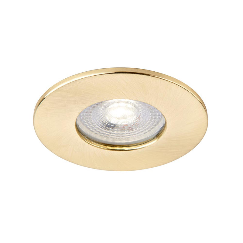 Saxby 109806 ShieldONE IP65 Fire-Rated Dimmable Recessed Downlight with Multiple Bezel Options