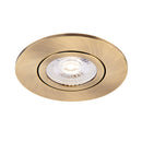 Saxby 109806 ShieldONE Fire-Rated Dimmable Recessed Tilt Antique Brass GU10 Downlight