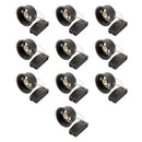 Pack of 10 Saxby 113322 ShieldONE 75 IP65, Fire-rated Dimmable Open Can 10W -  Matt black