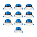 Saxby 113640 ShieldPRO 4-Color Changing (4CCT) Dual Wattage, Waterproof (IP65) 7W Downlight w/ Plug & Play Connector Suitable for Bathrooms and Indoor Spaces- 10 Pack