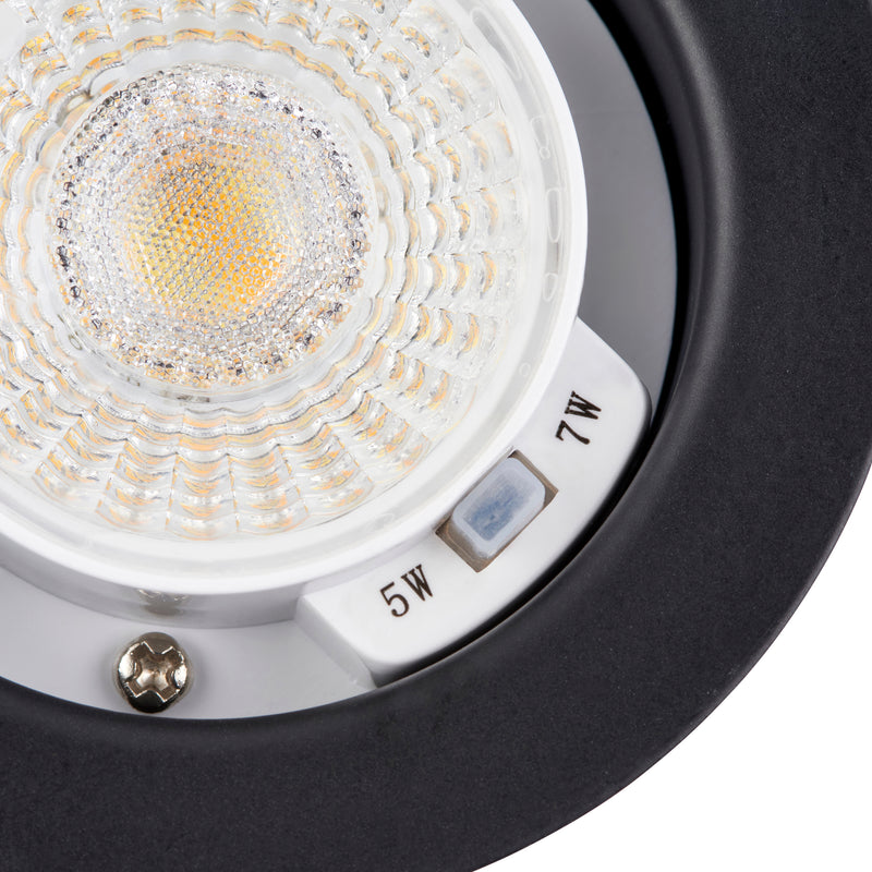Saxby 113640 ShieldPRO 4-Color Changing (4CCT) Dual Wattage, Waterproof (IP65) 7W Downlight w/ Plug & Play Connector Suitable for Bathrooms and Indoor Spaces- 10 Pack