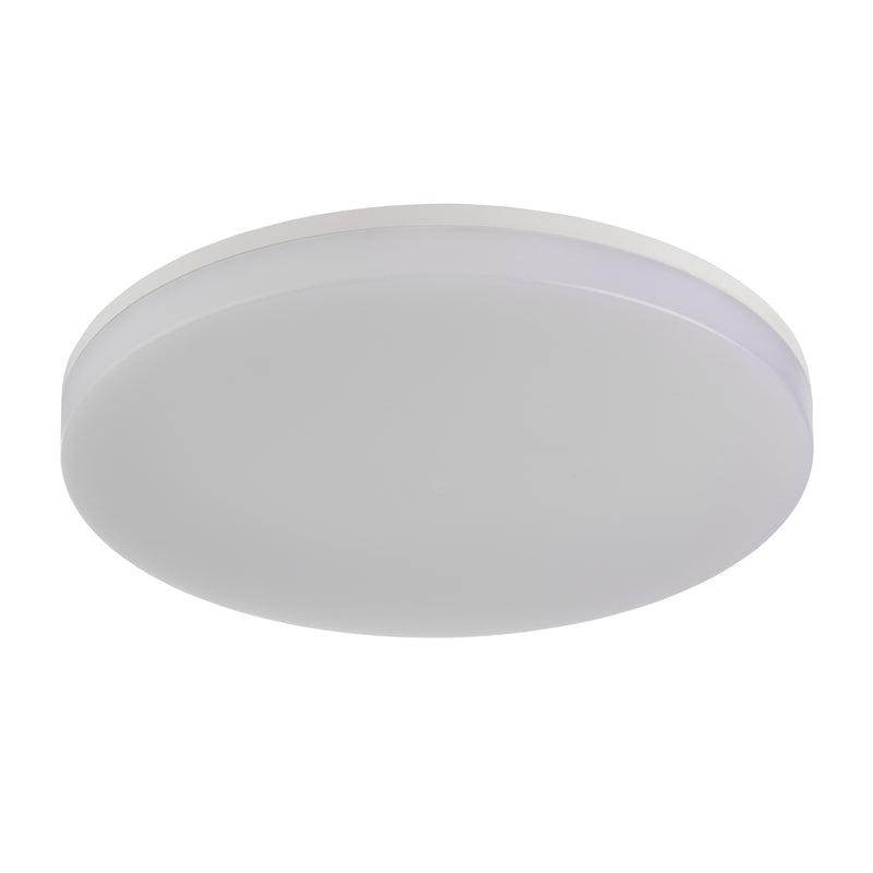 Saxby 113807 Puck Color Changing (CCT), Dual Wattage, Durable Low Profile LED Wall/Ceiling Light Fitting Suitable for Bathrooms