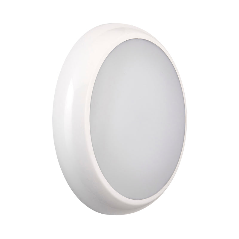 Saxby 113962 HeroULTRA Emergency 5 Colour Changing (CCT) Tri Wattage (15W/12W/8W) LED Bulkhead  Adjustable Color Temperature & Waterproof for Outdoor Use