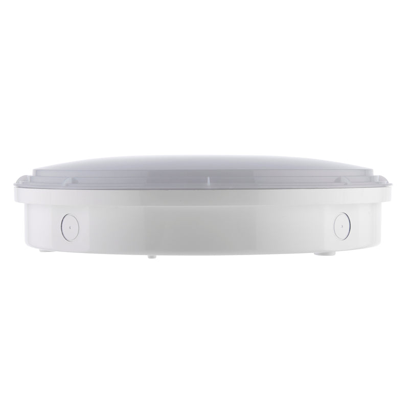Saxby 113962 HeroULTRA Emergency 5 Colour Changing (CCT) Tri Wattage (15W/12W/8W) LED Bulkhead  Adjustable Color Temperature & Waterproof for Outdoor Use