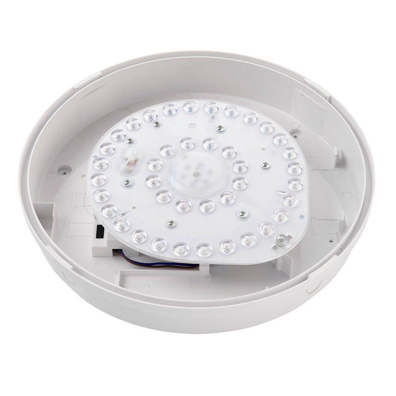 Saxby 113960 HeroULTRA 5 Colour Changing (CCT) Tri Wattage (15W/12W/8W) LED Bulkhead  Adjustable Color Temperature & Waterproof for Outdoor Use