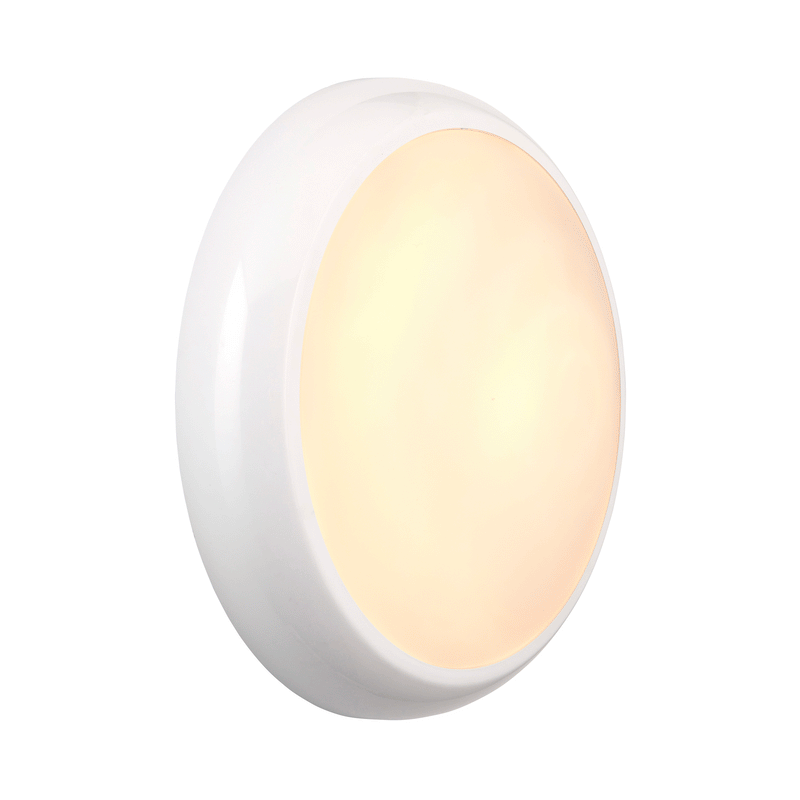 Saxby 113963 HeroULTRA Microwave + Emergency 5 Colour Changing (CCT) Tri Wattage (15W/12W/8W) LED Bulkhead  Adjustable Color Temperature & Waterproof for Outdoor Use