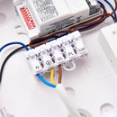 Saxby 113963 HeroULTRA Microwave + Emergency 5 Colour Changing (CCT) Tri Wattage (15W/12W/8W) LED Bulkhead  Adjustable Color Temperature & Waterproof for Outdoor Use