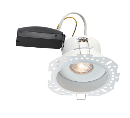 Saxby 119105 ShieldONE 75 Plaster-In Trimless Downlight w/ Multiple Bezel Options
