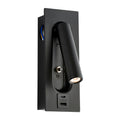 Saxby 120965 Lumos 1lt Wall 3W 3000K - Matt Black