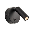 Saxby 120968 Lumos Mini 1lt Wall 3W 3000K - Matt Black