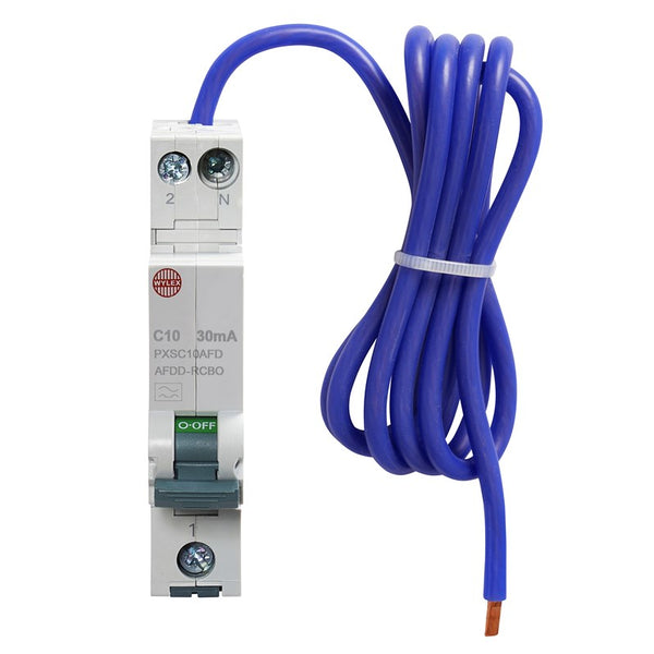 Wylex PXSC10AFD C10 30mA 10kA 1P+N Type A AFDD-RCBO (1 Module Width)