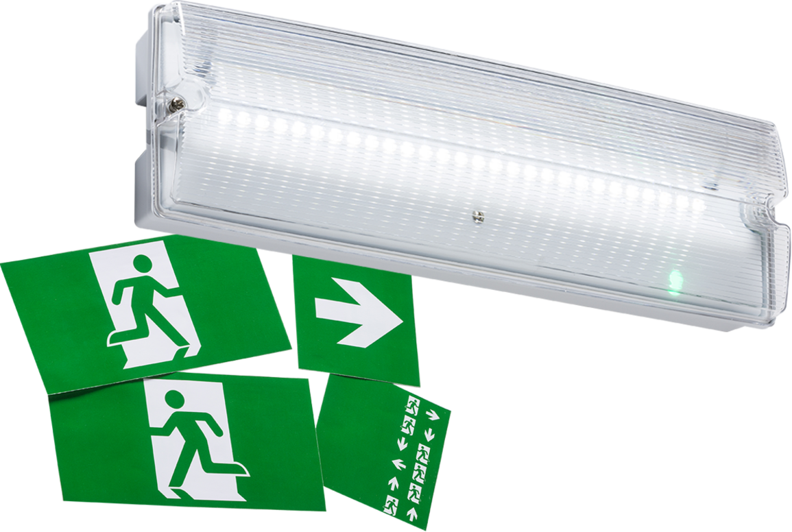 Knightsbridge MLA EMLED4L 230V IP65 3W LED Emergency Bulkhead Maintain