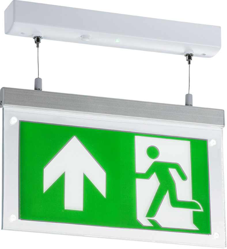 Knightsbridge MLA EMLSUSL 230V 2W LED Suspended Double-Sided Emergency Exit Sign