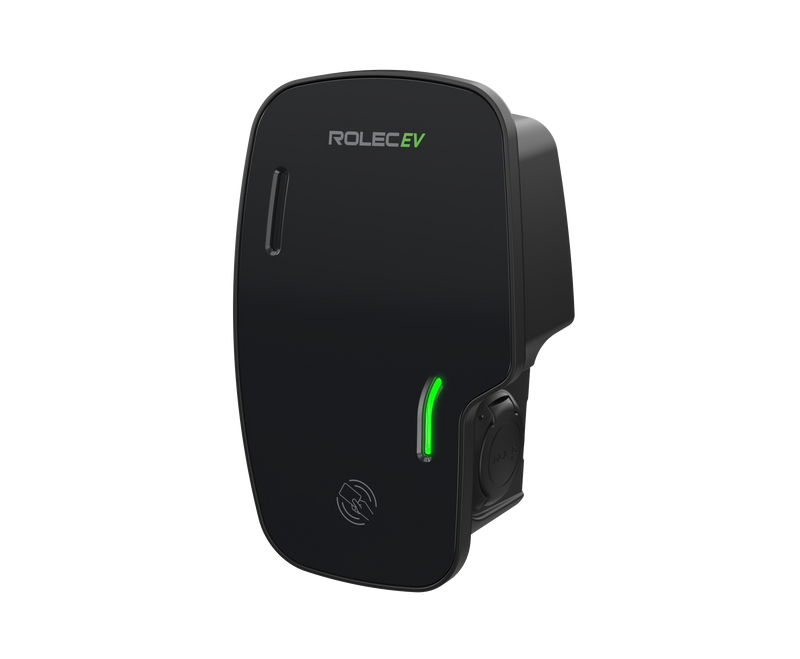 ROLEC ROLEC3046B Zura Smart EV Charger - 1 x up to 22kW 3PH Type 2 Socket - Black