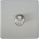 Knightsbridge MLA Screwless SF2191BC 1G 2-way 10-200W (5-150W LED) Intelligent dimmer - Brushed Chrome