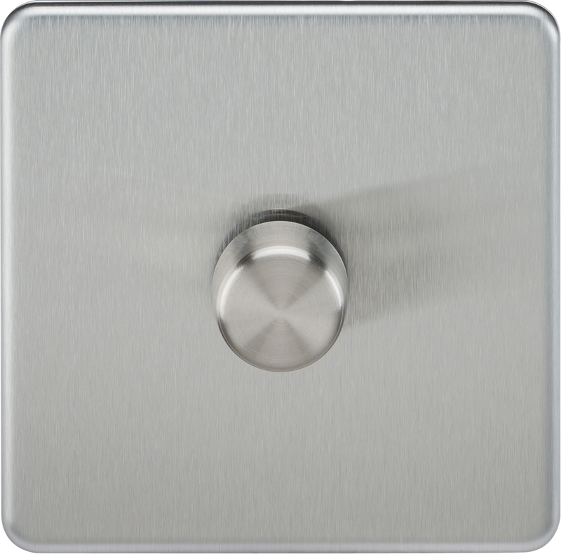 Knightsbridge MLA SF2191BC 1G 2-way 10-200W (5-150W LED) Intelligent dimmer - Brushed Chrome