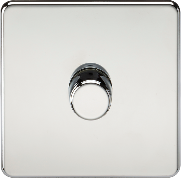 Knightsbridge MLA SF2191PC 1G 2-way 10-200W (5-150W LED) Intelligent dimmer - Polished Chrome