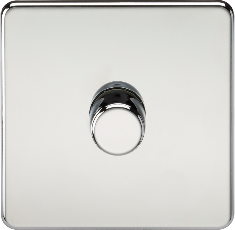 Knightsbridge MLA SF2191PC 1G 2-way 10-200W (5-150W LED) Intelligent dimmer - Polished Chrome