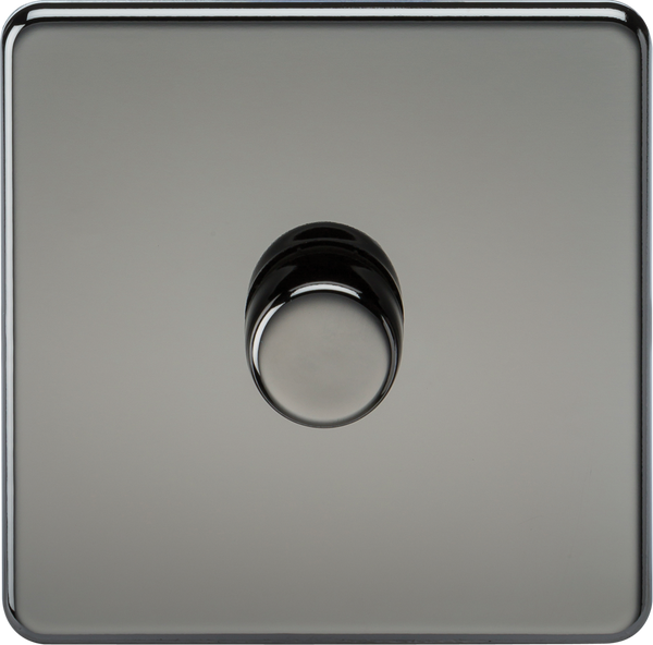 Knightsbridge MLA SF2191BN 1G 2-way 10-200W (5-150W LED) Intelligent dimmer - Black Nickel