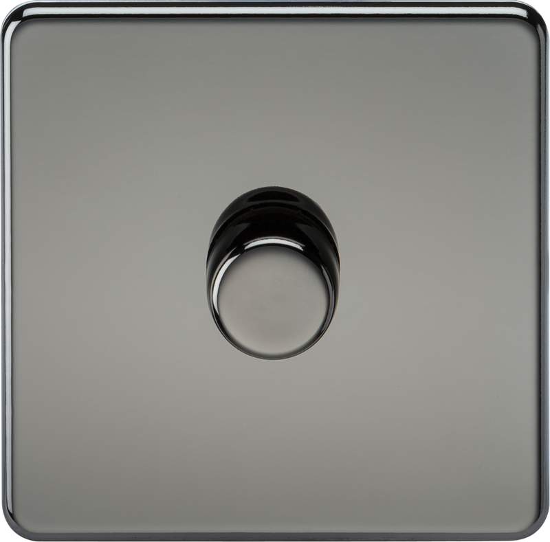 Knightsbridge MLA SF2191BN 1G 2-way 10-200W (5-150W LED) Intelligent dimmer - Black Nickel