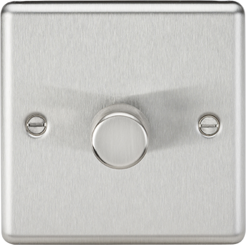 Knightsbridge MLA CL2191BC 1G 2-way 10-200W (5-150W LED) Intelligent dimmer - Brushed Chrome