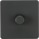 Knightsbridge MLA Screwless SF2191AT 1G 2-way 10-200W (5-150W LED) Intelligent dimmer - Anthracite