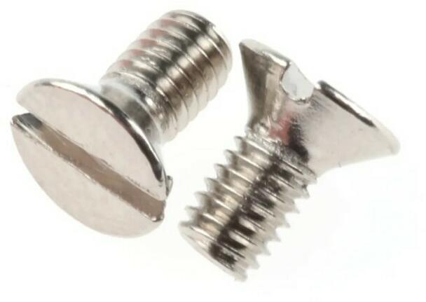 Knightsbridge MLA CSCREWM3 M3 x 6mm Grid faceplate screw - Nickel plated (Pack of 10)