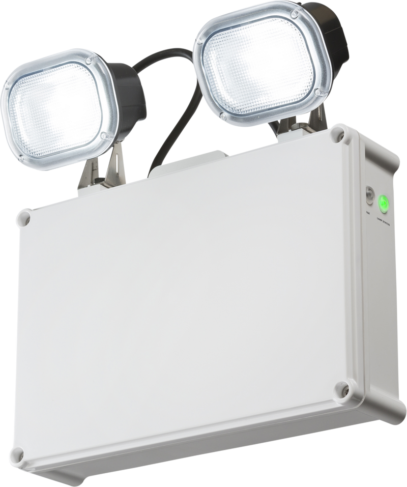 Knightsbridge MLA EMTWINLIP 230V IP65 2 x 3W LED Twin Emergency Spotlight