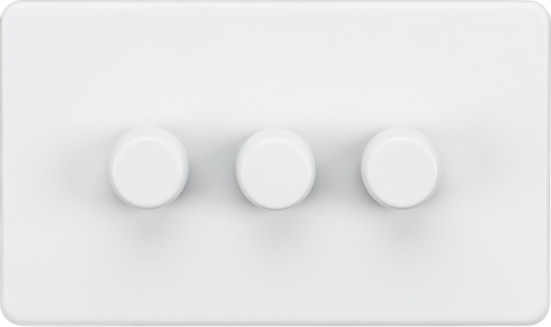 Knightsbridge MLA SF2193MW 3G 2-way 10-200W (5-150W LED) Intelligent dimmer - Matt White