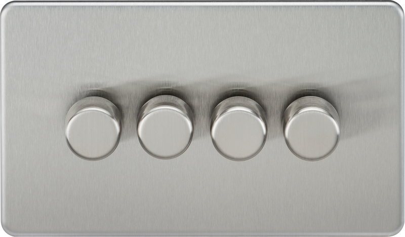 Knightsbridge MLA SF2194BC 4G 2-way 10-200W (5-150W LED) Intelligent dimmer - Brushed Chrome