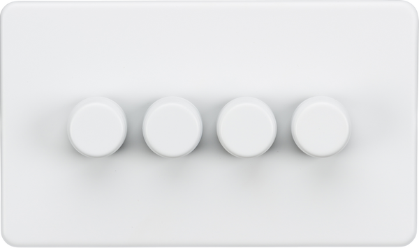 Knightsbridge MLA SF2194MW 4G 2-way 10-200W (5-150W LED) Intelligent dimmer - Matt White