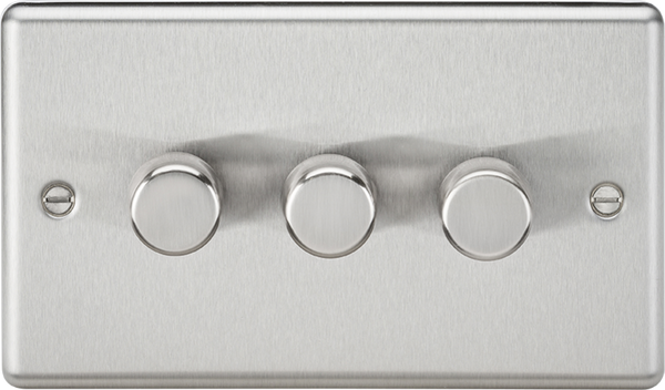 Knightsbridge MLA CL2193BC 3G 2-way 10-200W (5-150W LED) Intelligent dimmer - Brushed Chrome