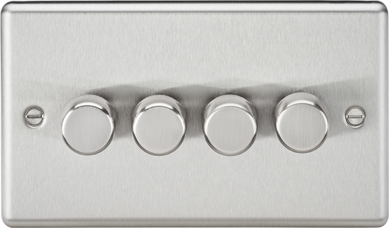 Knightsbridge MLA CL2194BC 4G 2-way 10-200W (5-150W LED) Intelligent dimmer -Brushed Chrome