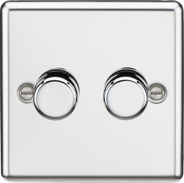 Knightsbridge MLA CL2192PC 2G 2-way 10-200W (5-150W LED) Intelligent dimmer - Polished Chrome