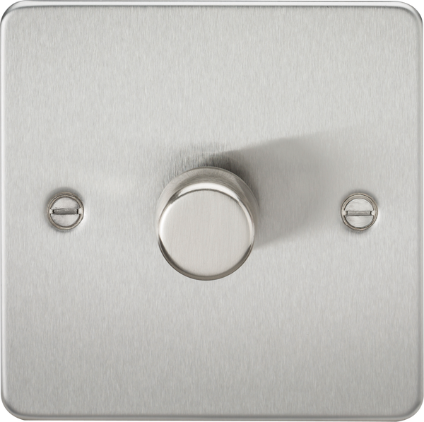 Knightsbridge MLA FP2191BC 1G 2-way 10-200W (5-150W LED) Intelligent dimmer - Brushed Chrome