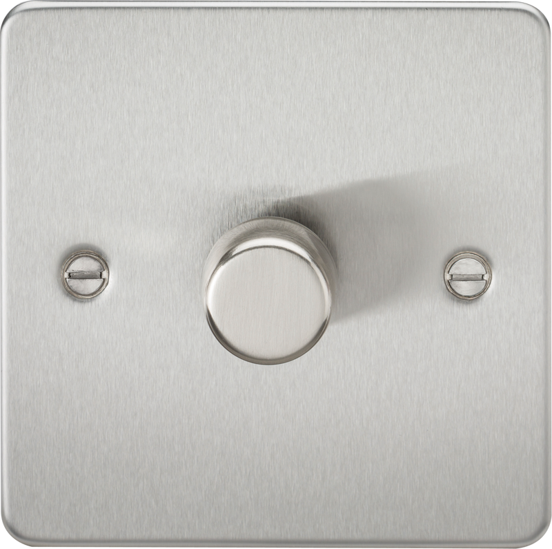 Knightsbridge MLA FP2191BC 1G 2-way 10-200W (5-150W LED) Intelligent dimmer - Brushed Chrome