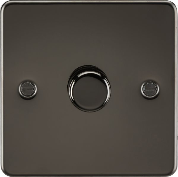 Knightsbridge MLA FP2191GM 1G 2-way 10-200W (5-150W LED) Intelligent dimmer - Gunmetal